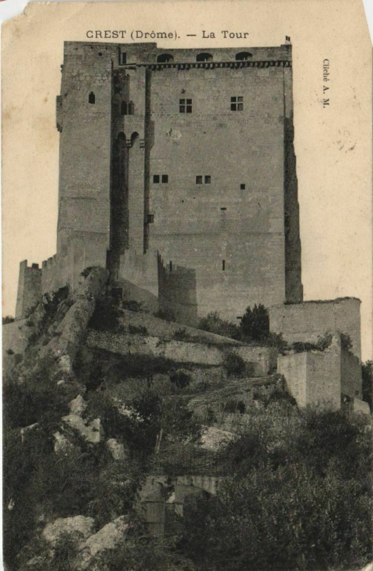 Carte postale ancienne Crest La Tour France à Crest