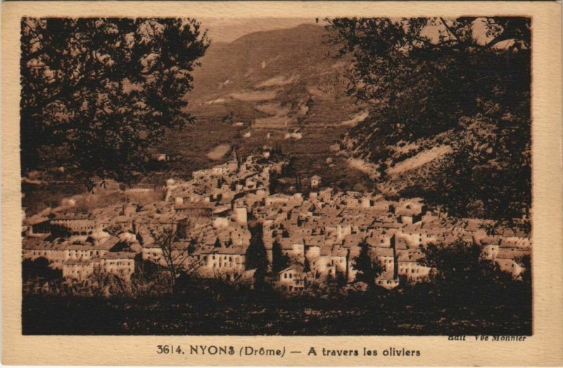 Carte postale ancienne Nyons A travers les oliviers France à Nyons