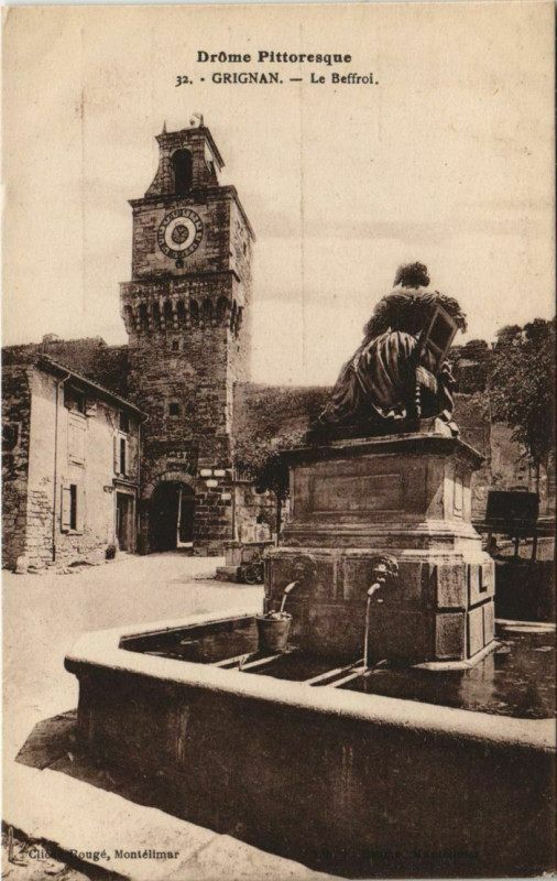 Carte postale ancienne Grignan Le Beffroi France à Grignan
