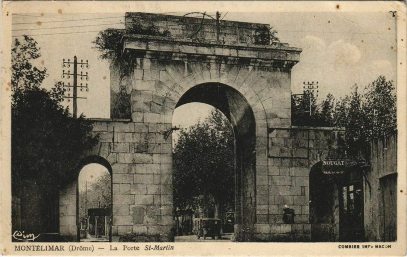 Carte postale ancienne Montelimar Jardin Public ,Le Lac France à Montélimar
