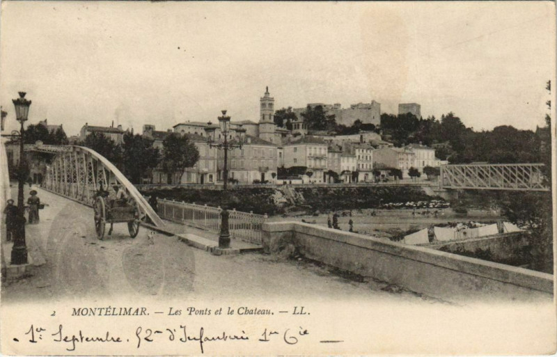 Carte postale ancienne Montelimar Hotel de Ville France à Montélimar