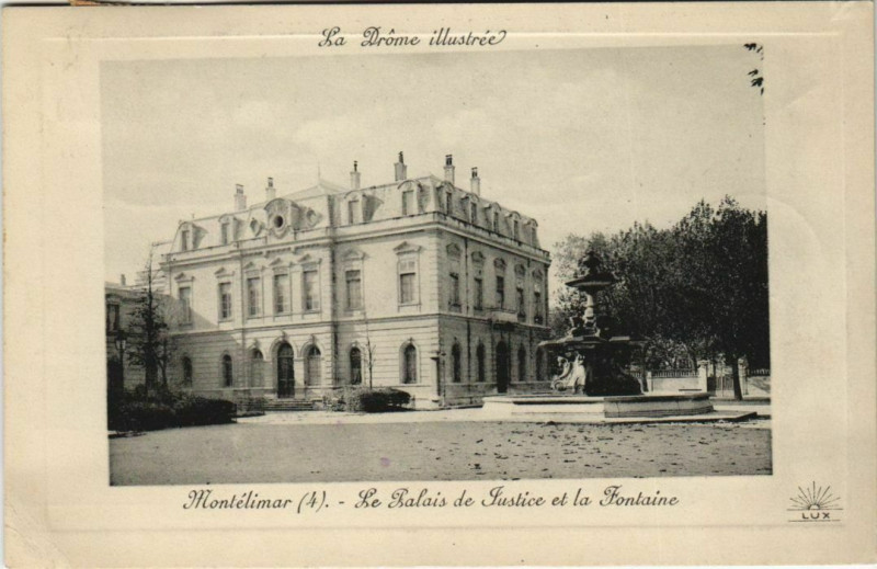 Carte postale ancienne Montelimar Jardin Public France à Montélimar