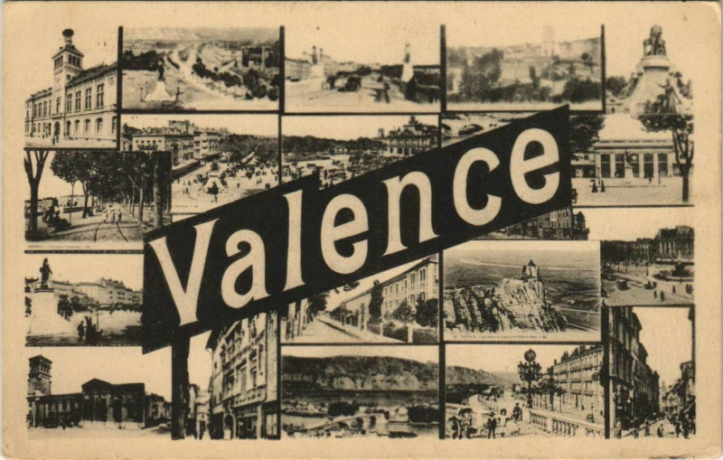 Carte postale ancienne Valence souvenir France à Valence