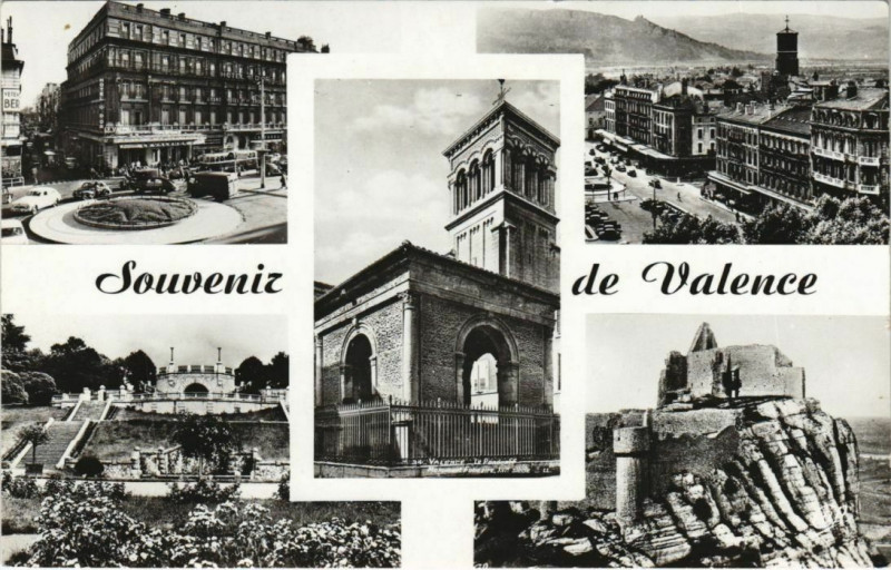 Carte postale ancienne Valence souvenir France à Valence