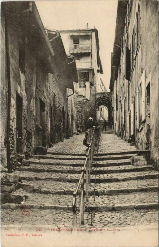 Carte postale ancienne Valence Cote Saint-Martin France à Valence