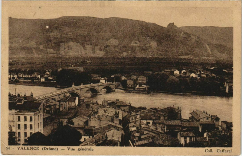 Carte postale ancienne Valence vue generale France à Valence