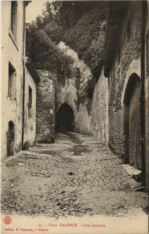 Carte postale ancienne Valence Cote Sylvante France à Valence