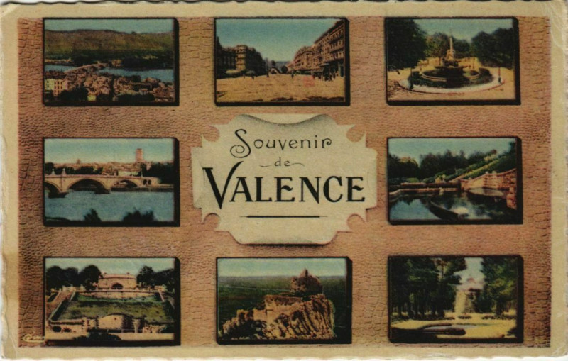 Carte postale ancienne Valence souvenir France à Valence