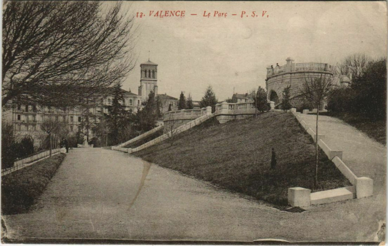 Carte postale ancienne Valence Le Parc France à Valence