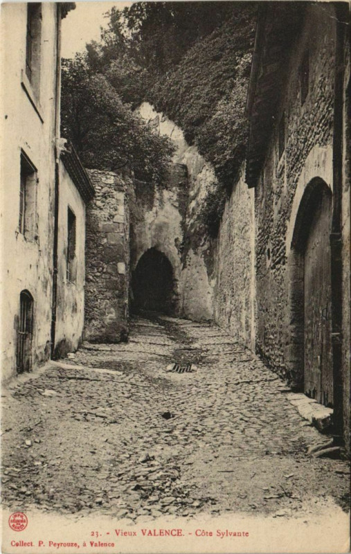 Carte postale ancienne Valence Cote Sylvante France à Valence