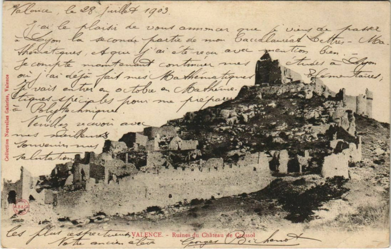 Carte postale ancienne Valence Parc Jouvet France à Valence