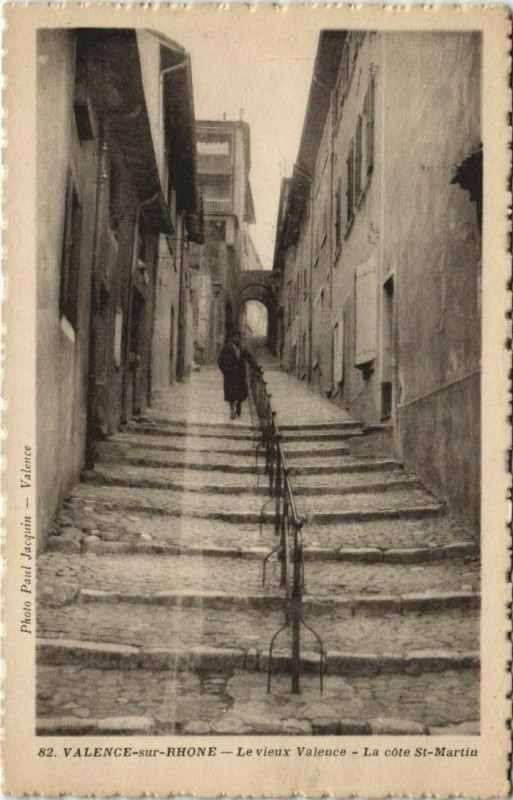 Carte postale ancienne Valence Cote Saint-Martin France à Valence