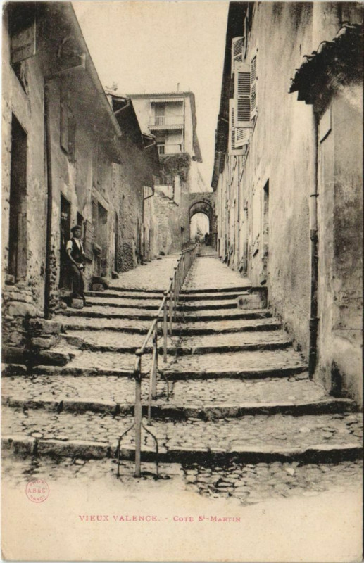 Carte postale ancienne Valence Cote Saint-Martin France à Valence