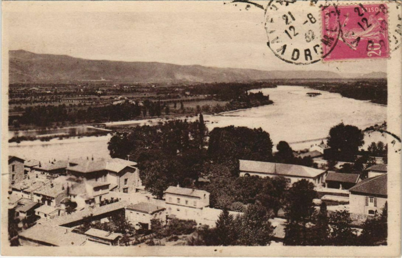Carte postale ancienne Valence Panorama sur le Rhone France à Valence