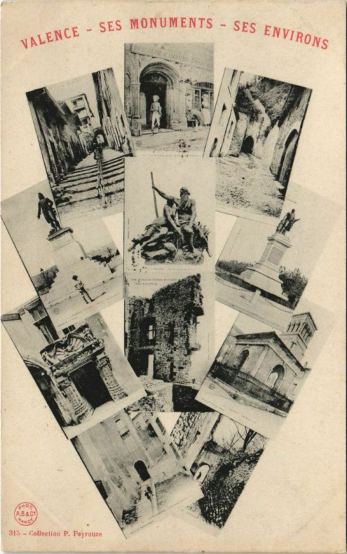 Carte postale ancienne Valence souvenir France à Valence