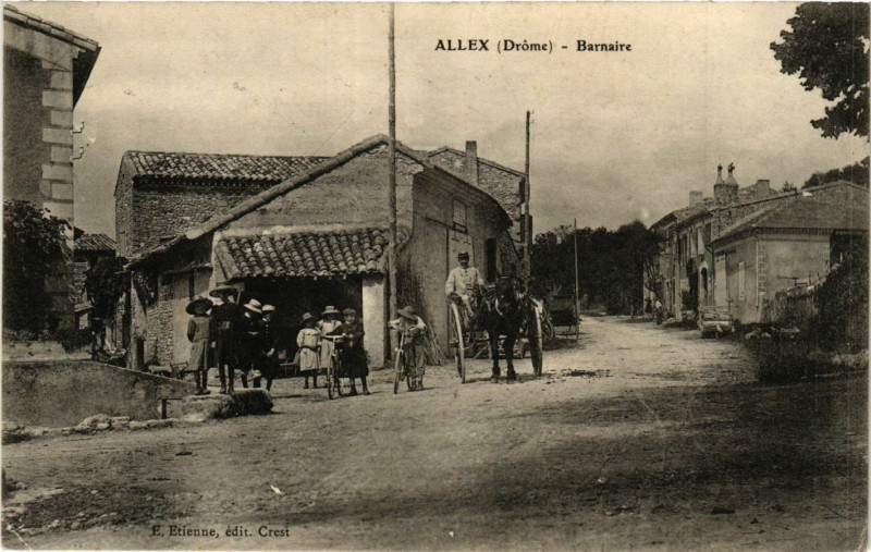 Carte postale ancienne Allex - Barnaire à Allex