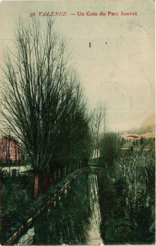 Carte postale ancienne Valence - Un coin du Parc Jouvet à Valence