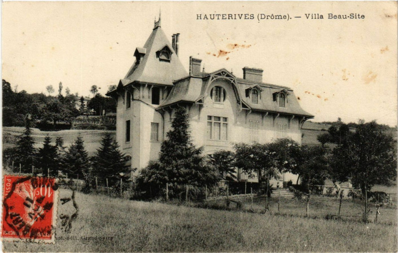 Carte postale ancienne Hauterives - Villa Beau-Site à Hauterives