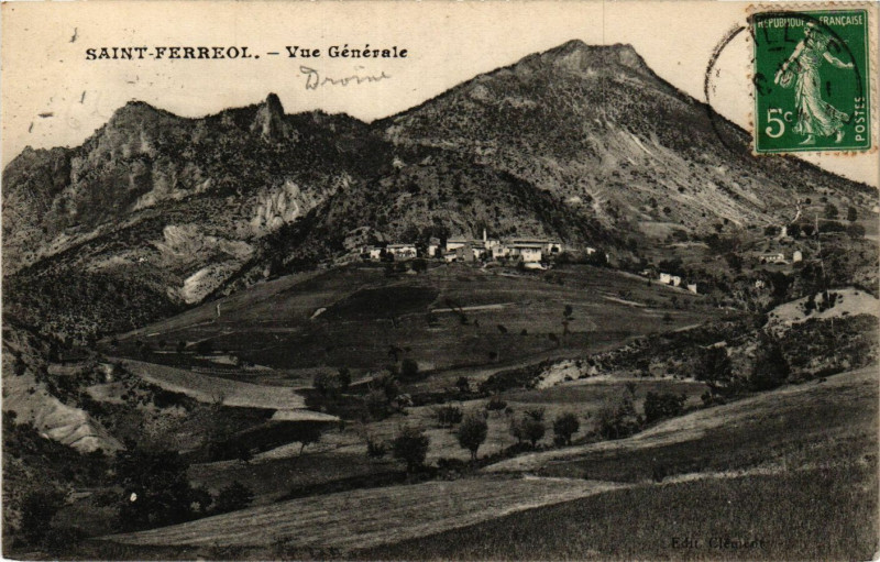 Carte postale ancienne Saint-Ferreol - Vue générale