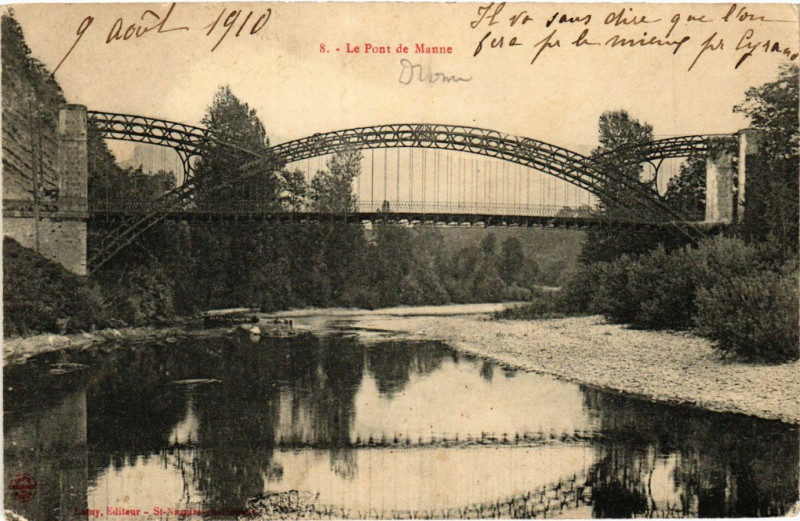Carte postale ancienne Le Pont de Manne
