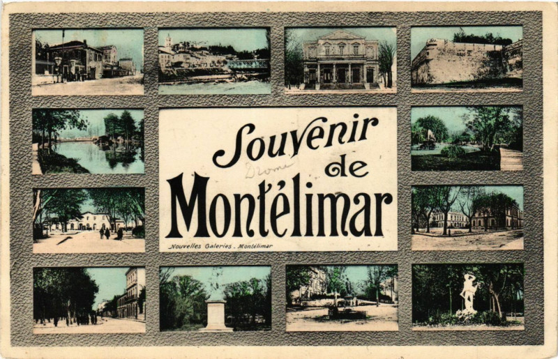Carte postale ancienne Souvenir de Montelimar à Montélimar