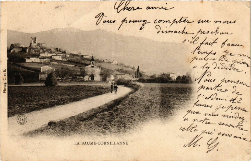 Carte postale ancienne La Baume Cornillanne