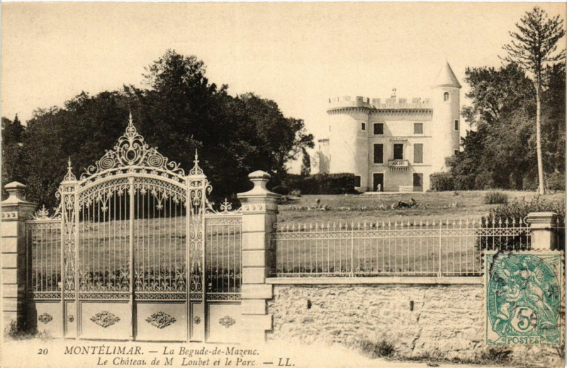 Carte postale ancienne Montelimar - La Begude de Mazenc - Le Chateau à Montélimar