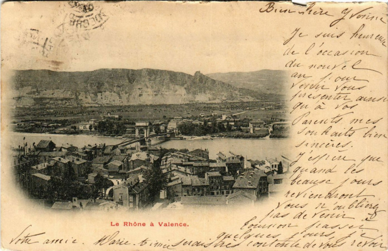 Carte postale ancienne Valence Le Rhone à Valence