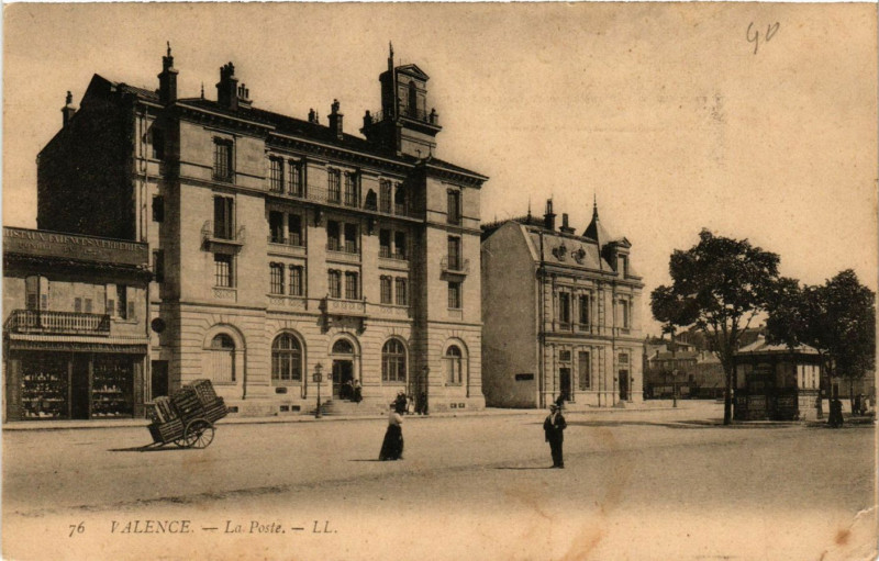 Carte postale ancienne Valence La Poste à Valence
