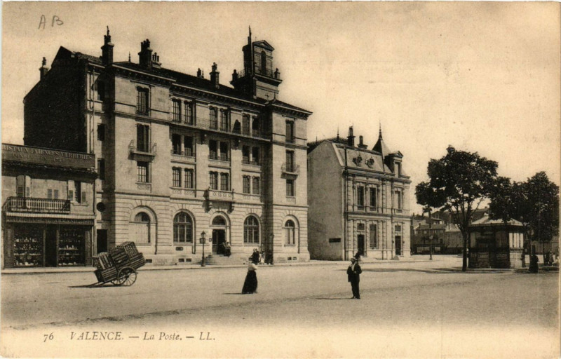 Carte postale ancienne Valence La Poste à Valence