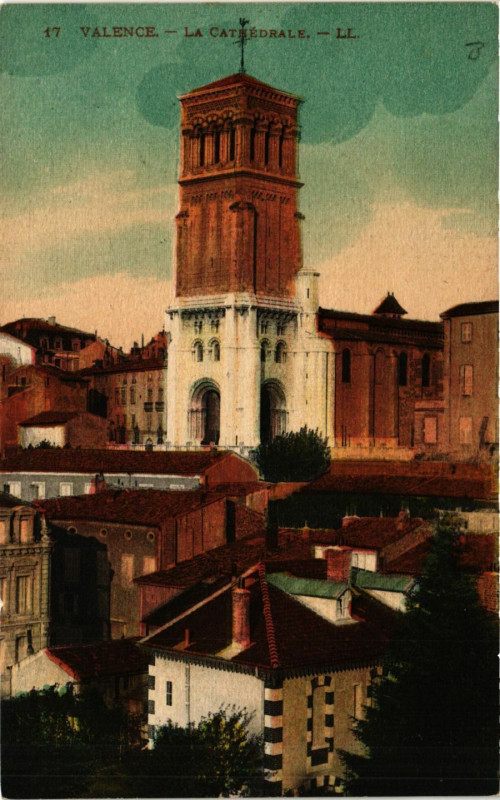 Carte postale ancienne Valence la Cathedrale à Valence