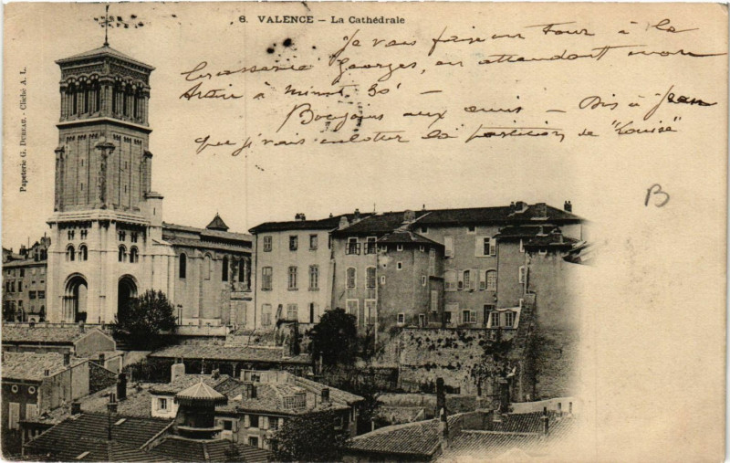 Carte postale ancienne Valence la Cathedrale à Valence