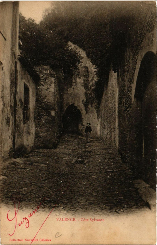 Carte postale ancienne Valence Cote Sylvante à Valence