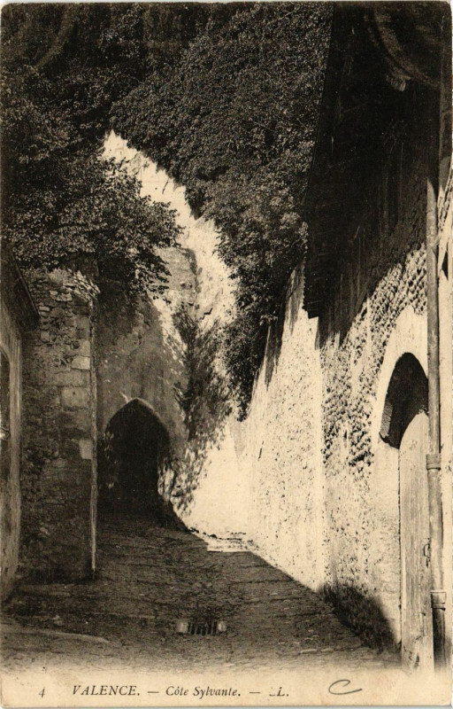 Carte postale ancienne Valence Cote Sylvante à Valence
