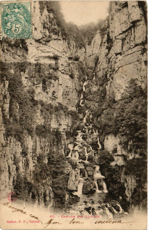 Carte postale ancienne Cascade des Goulets