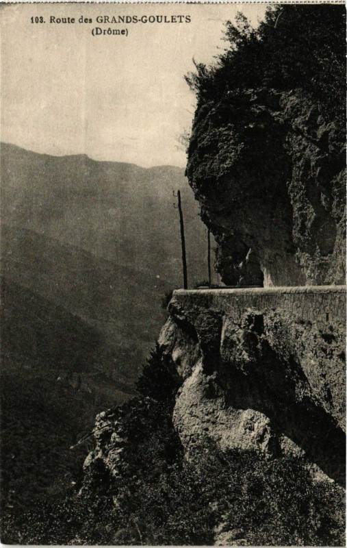 Carte postale ancienne Route des Grands-Goulets