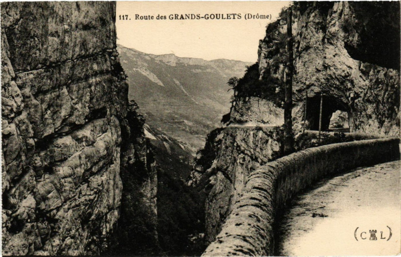 Carte postale ancienne Route des Grands-Goulets