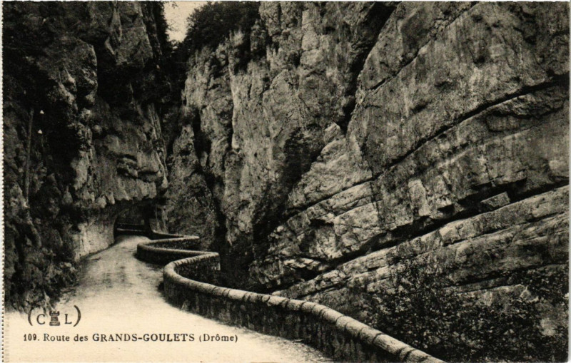 Carte postale ancienne Route des Grands-Goulets