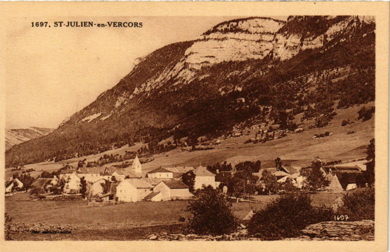 Carte postale ancienne Saint-Julien-en-Vercors à Saint-Julien-en-Vercors