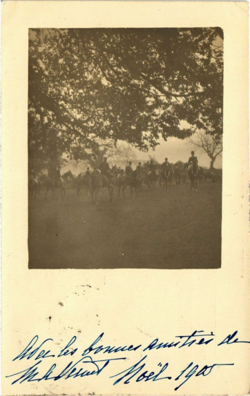 Carte postale ancienne Wes les bonnes amitiés de ..1905