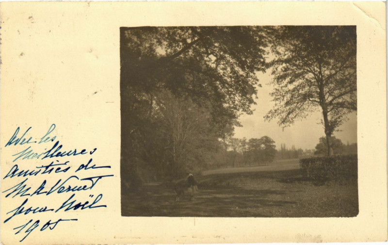 Carte postale ancienne Wes les bonnes amitiés de ..1905