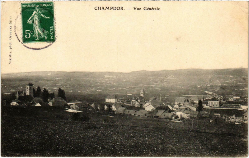 Carte postale ancienne Champdor - Vue générale