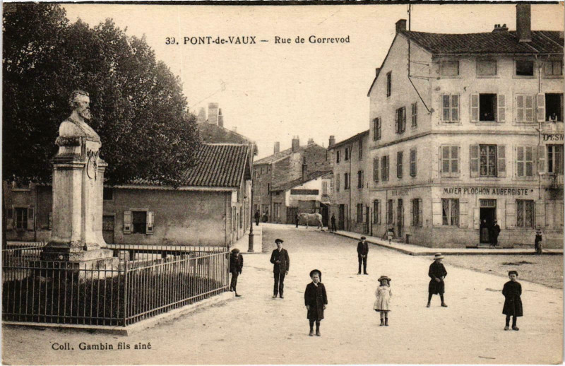 Carte postale ancienne Pont-de-Vaux - Rue de Gorrevod à Pont-de-Vaux