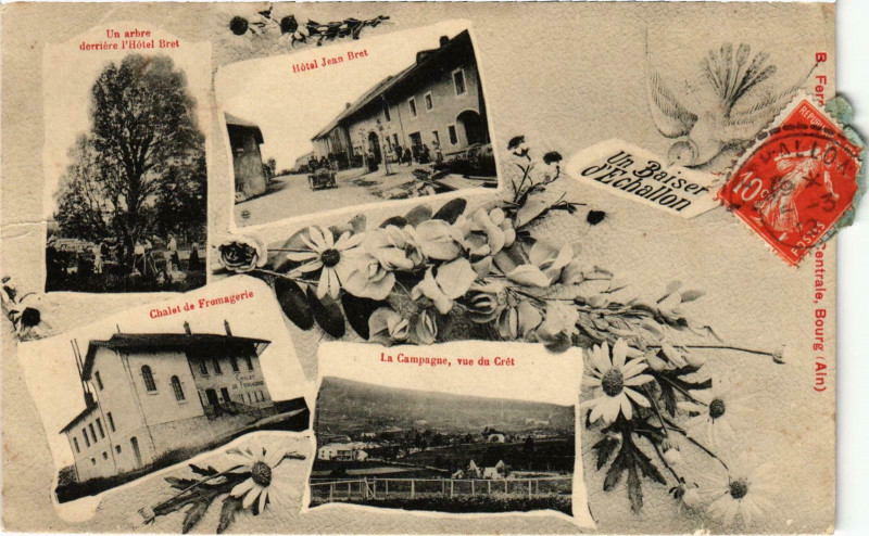 Carte postale ancienne Un Baiser d'Echallon