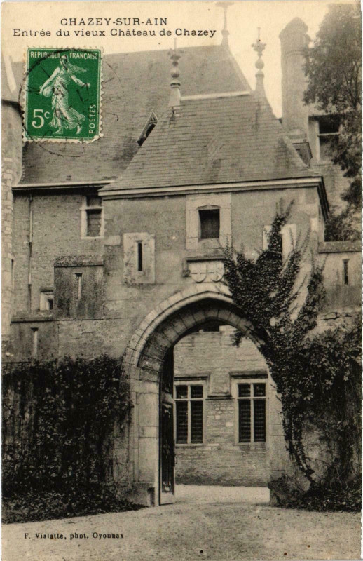 Carte postale ancienne Chazey-sur-Ain - Entrée du vieux à Chazey-sur-Ain