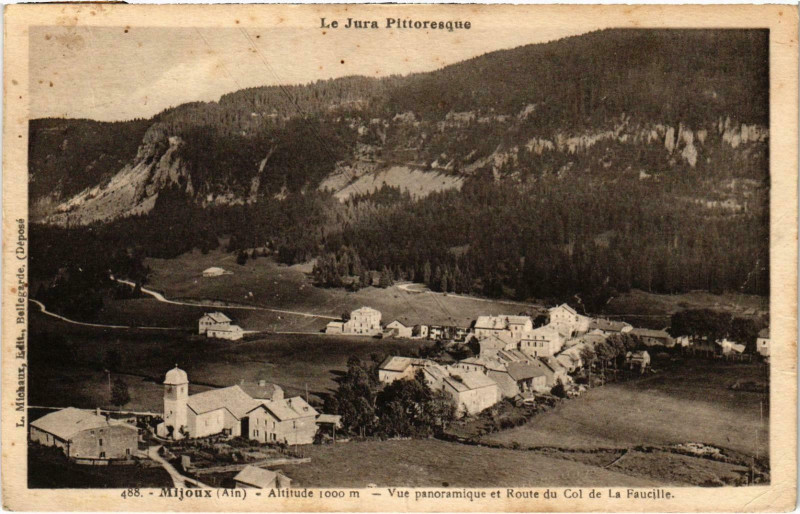 Carte postale ancienne MiJOUX - Vue panoramique à Mijoux