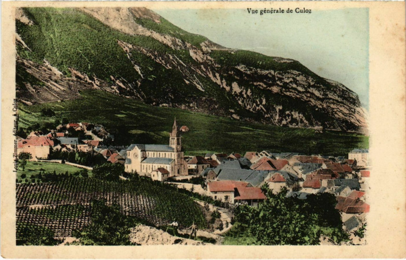 Carte postale ancienne Vue génerale de Culoz à Culoz