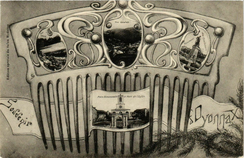 Carte postale ancienne Souvenir Oyonnax à Oyonnax