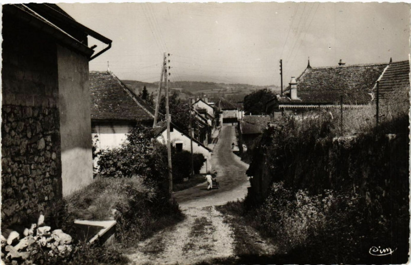 Carte postale ancienne Virignin Grande Rue à Virignin