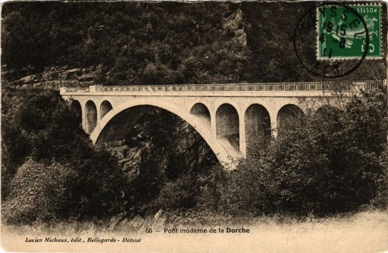 Carte postale ancienne Pont moderne de la Dorche